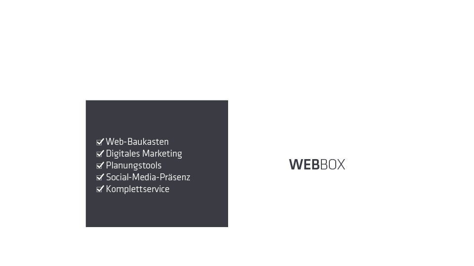 EFG DigitalBox: WebBox mit Tools